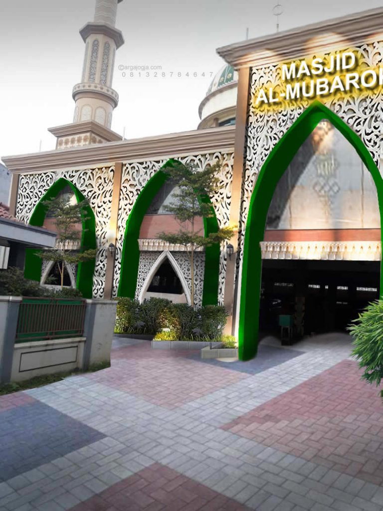 Desain Renovasi Fasad Masjid Al Mubarok
