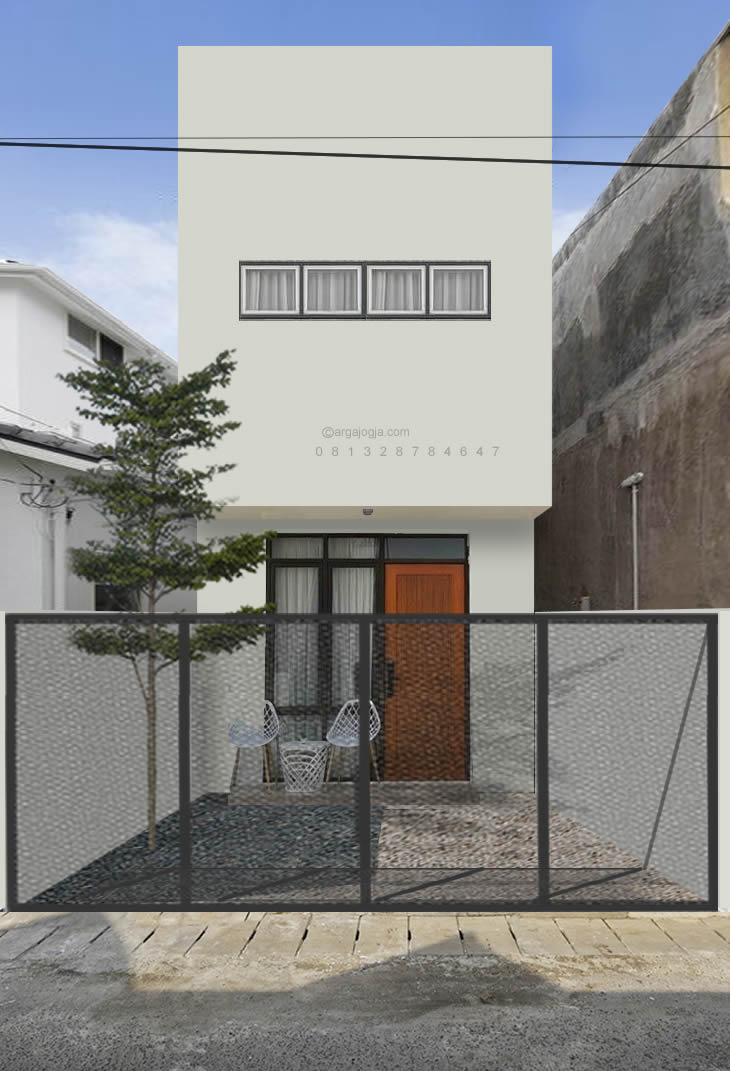 Desain Rumah Kecil dengan Mezanin Lebar 3 Meter: Simpel Tapi Efisien di Gang Kecil
