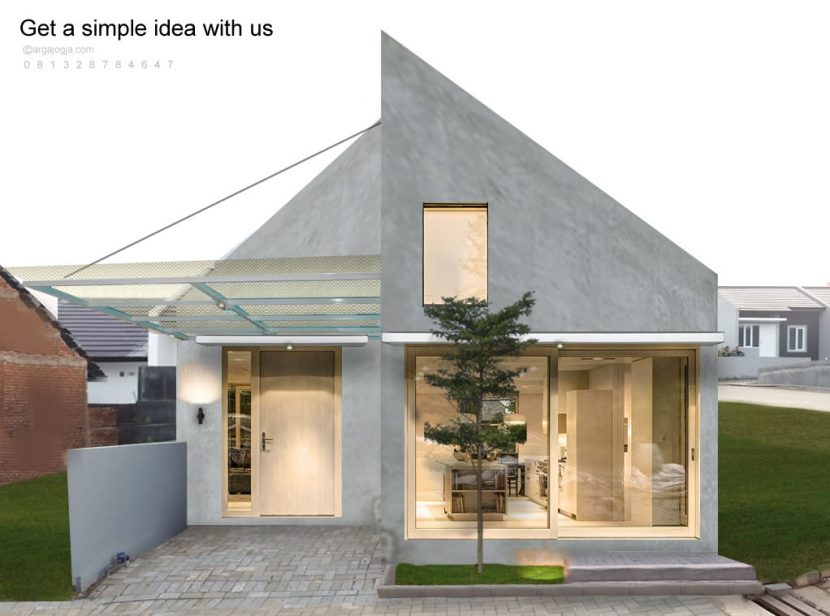 Desain Fasad Ruang Usaha Kecil di Perumahan Sederhana