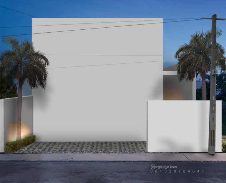  Desain  Fasad Rumah  Kotak Putih Tanpa  Pintu Jendela  Argajogja