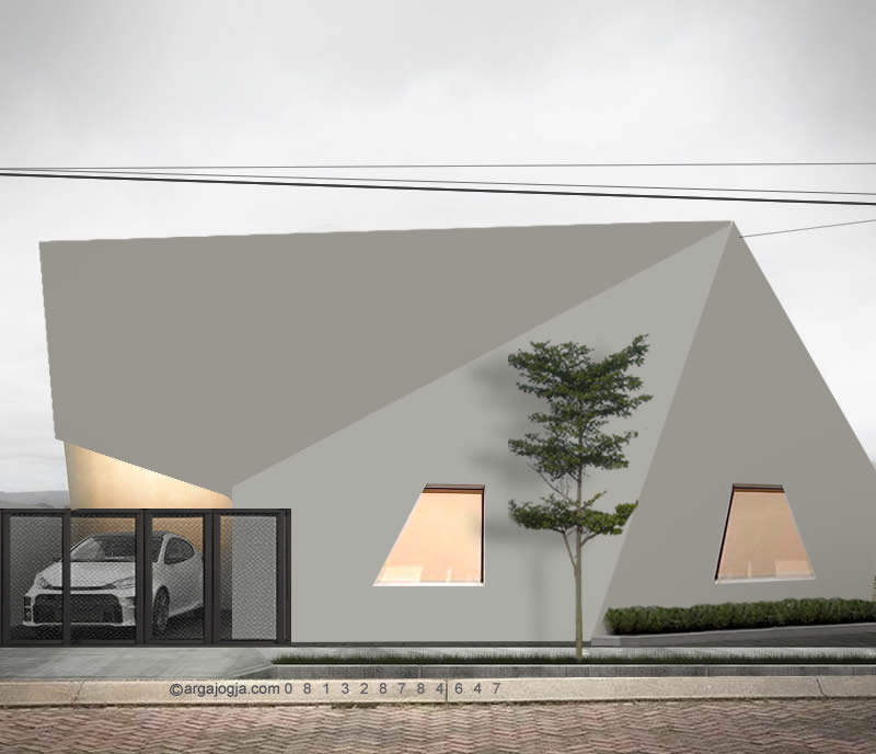 Rumah Minimalis Anti Mainstream : Ketika Geometri Jadi Estetik